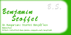 benjamin stoffel business card